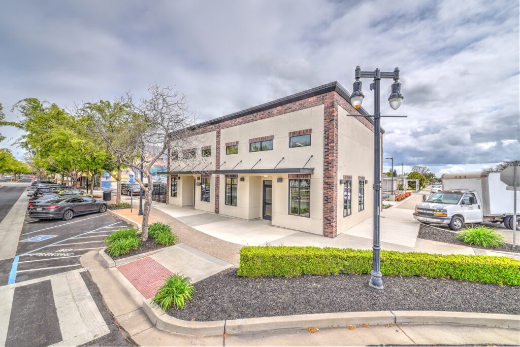 exterior view of riverbank community center
