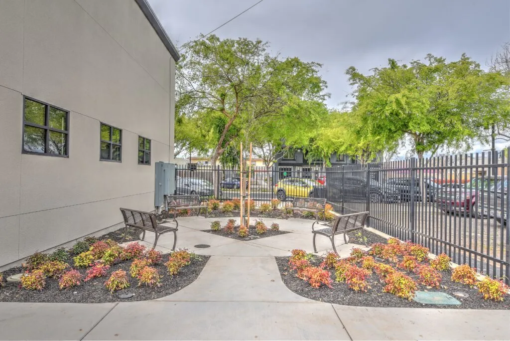 exterior view of riverbank community center
